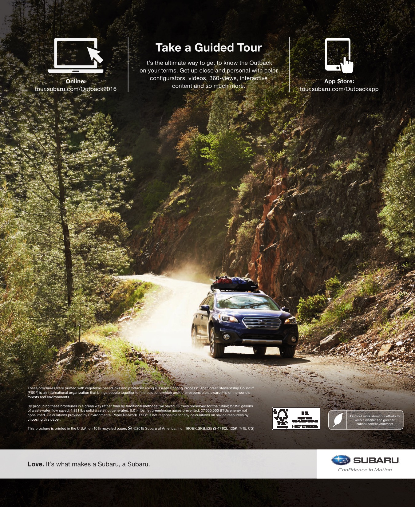 2016 Subaru Outback Brochure Page 9